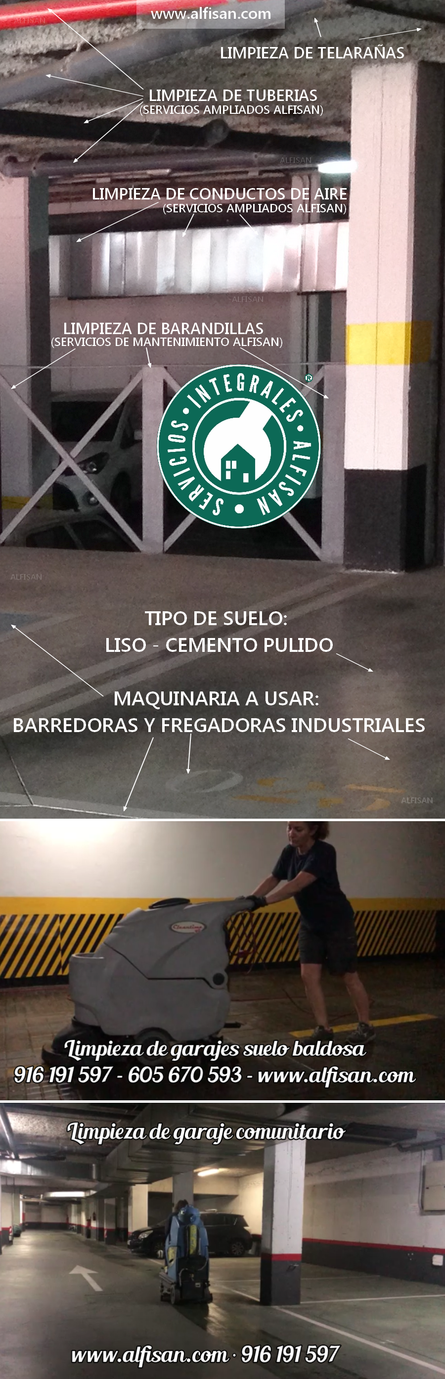 Empresa de limpiezas de garajes en Cuenca Alfisan