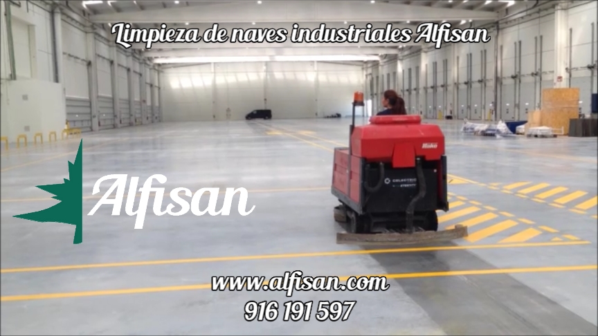 Limpieza de grandes naves industriales de logistica
