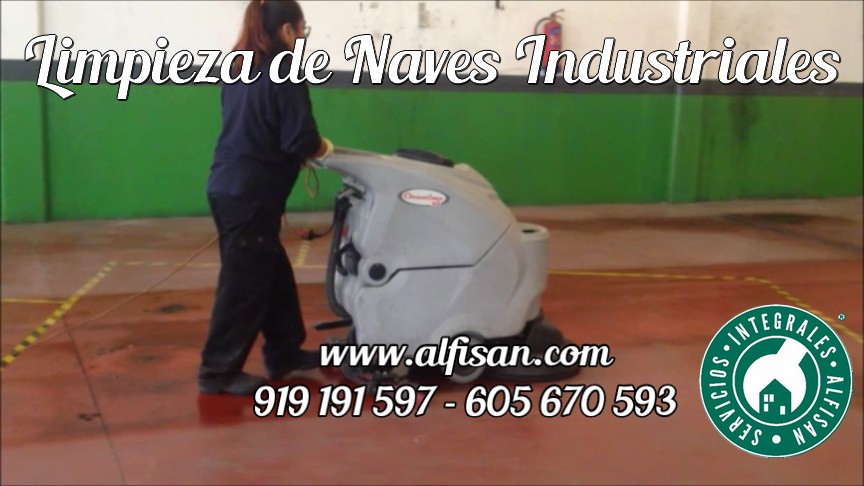 Limpieza de suelos de grandes naves industriales de Santander
