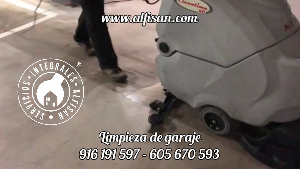 Maquina fregadora para suelos de garajes en Cuenca