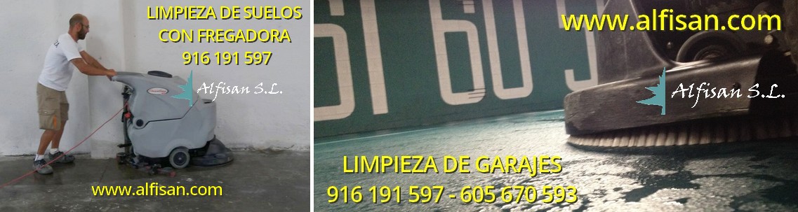 Limpieza de garajes en Leganés por ALFISAN