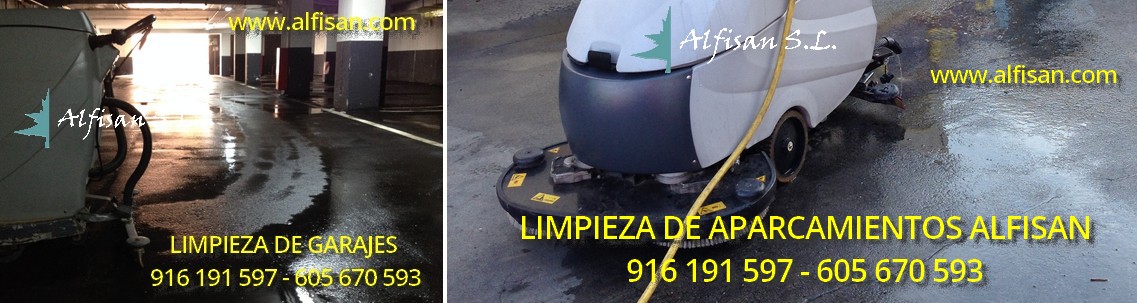Limpieza de garajes en Comunidad de Madrid por ALFISAN