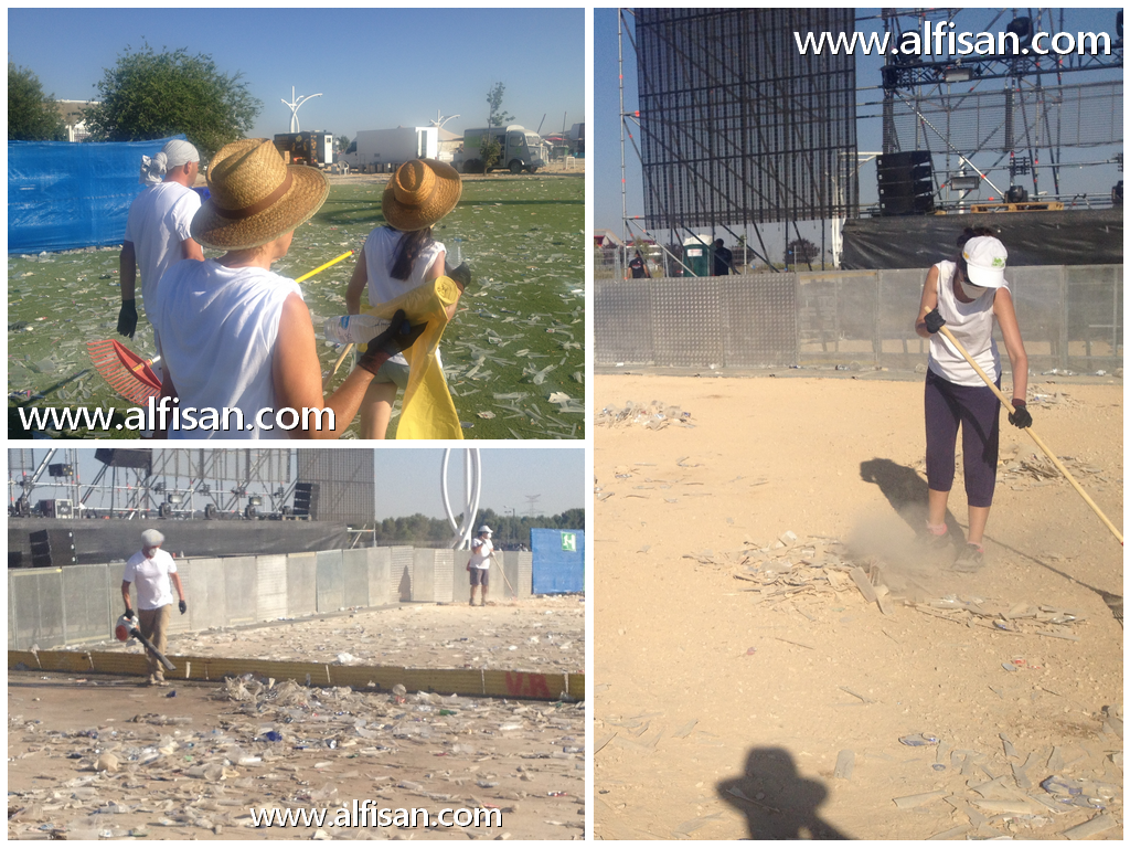 Limpieza de eventos musicales