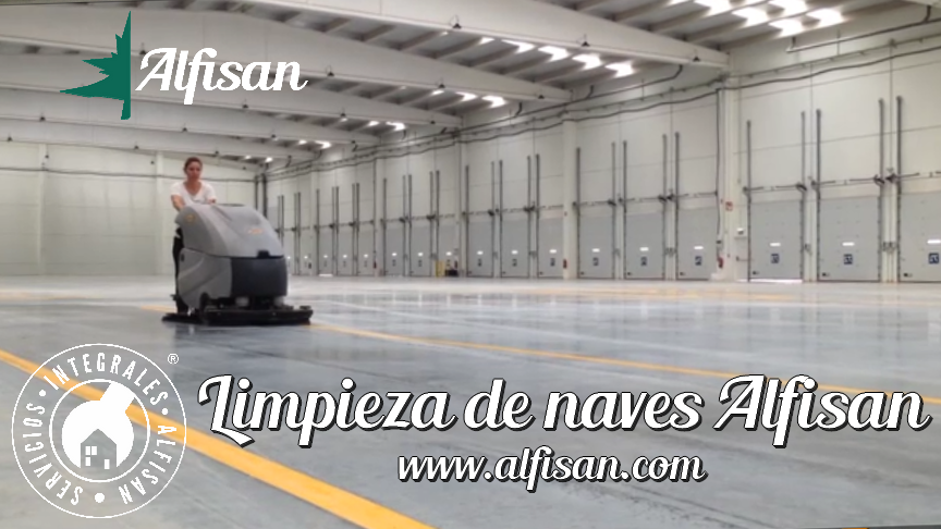 Limpieza naves industriales con fregadoras Santander