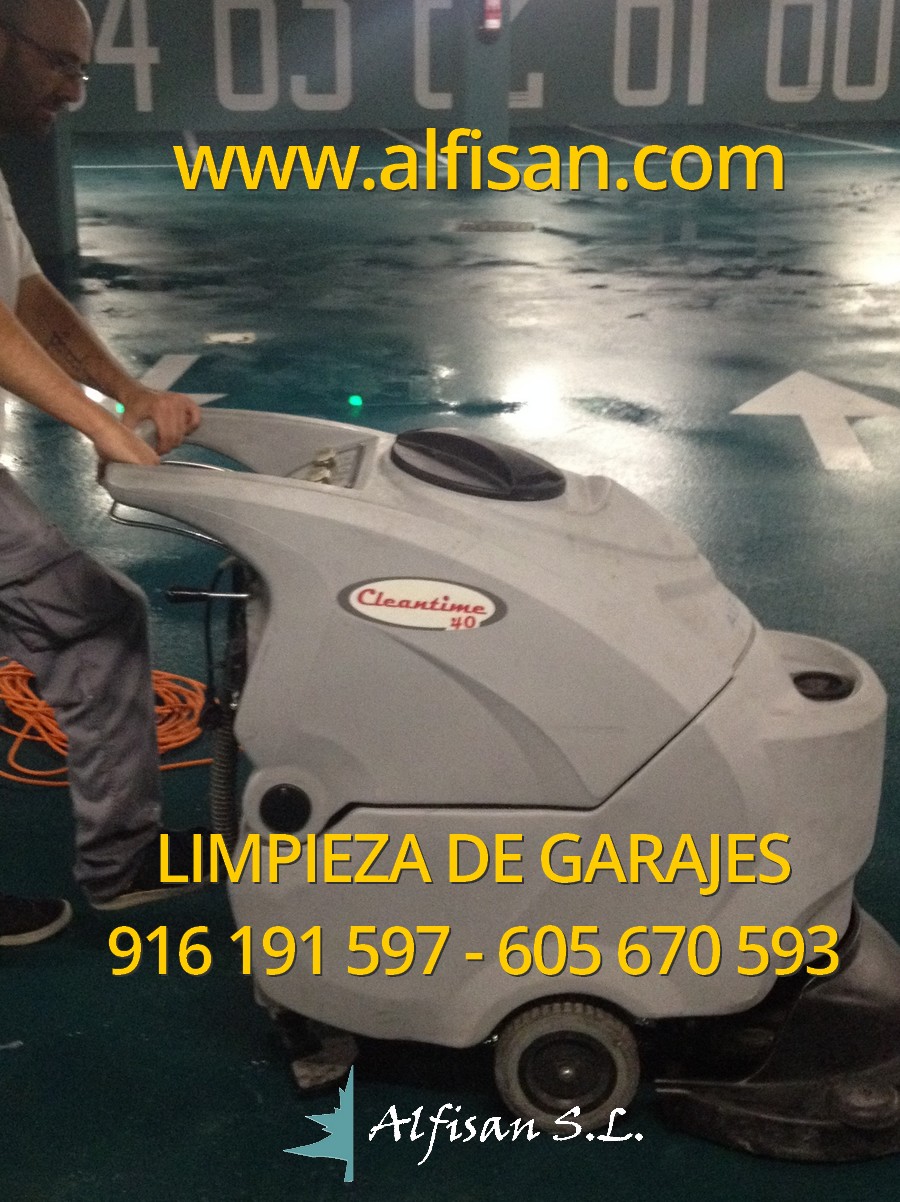 limpieza de garajes Madrid 916 191 597