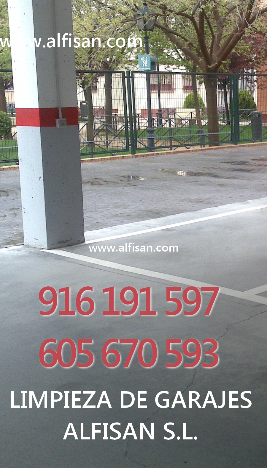 Empresa de mantenimiento y limpieza de garajes en Madrid ALFISAN